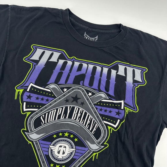 Tapout Other - Tapout T Shirt Mens‎ Large Simply Believe MMA Fighting Graphic Tee Black